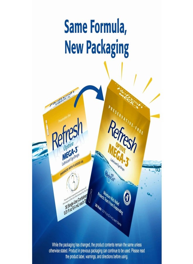 ريفريش قطرات ترطيب العين ريفريش أوبتيف ميجا-3، 30 قطرة مفردة (عبوة من قطعتين) - Image 2